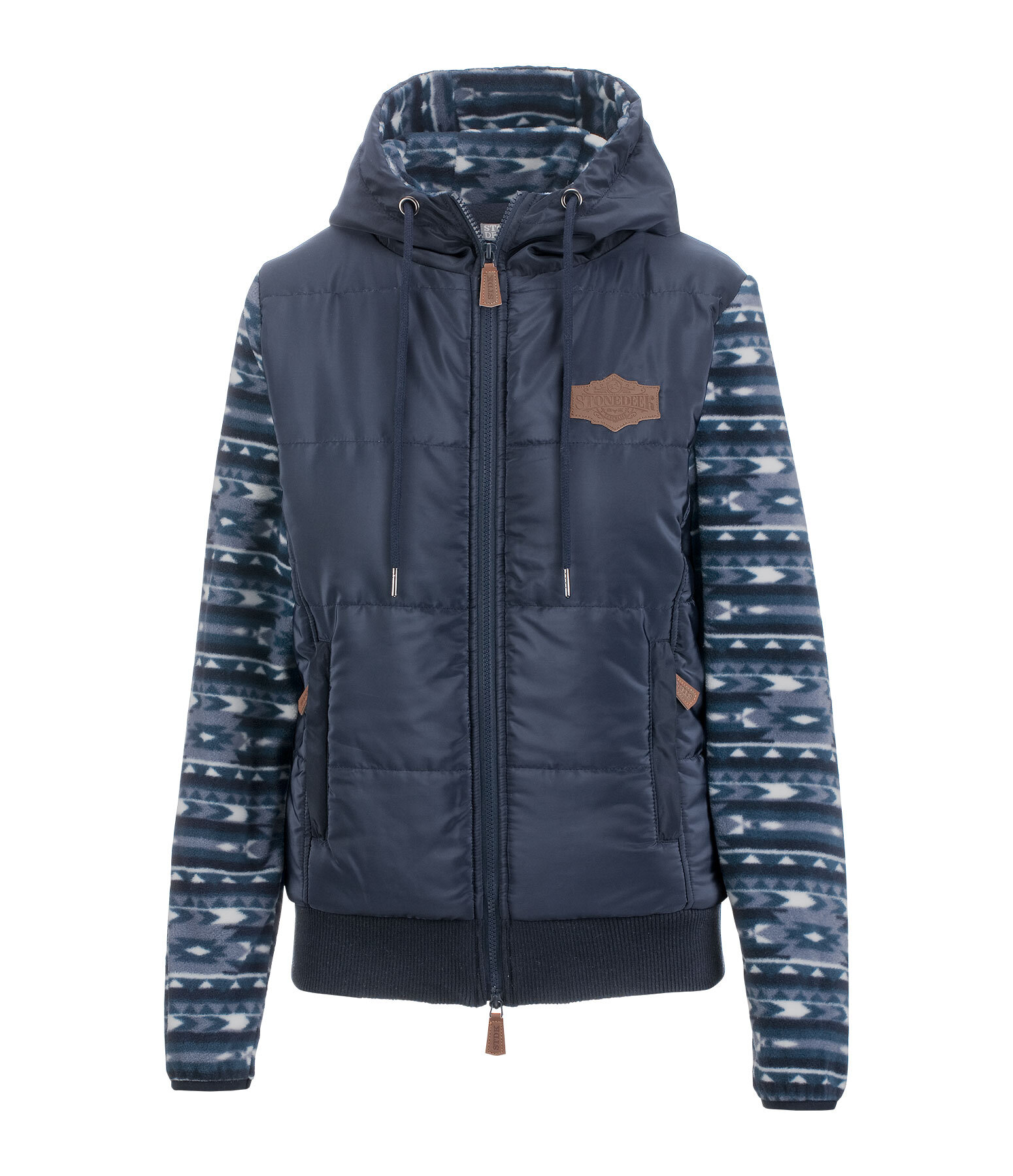 Veste bi-matire en polaire  Sally