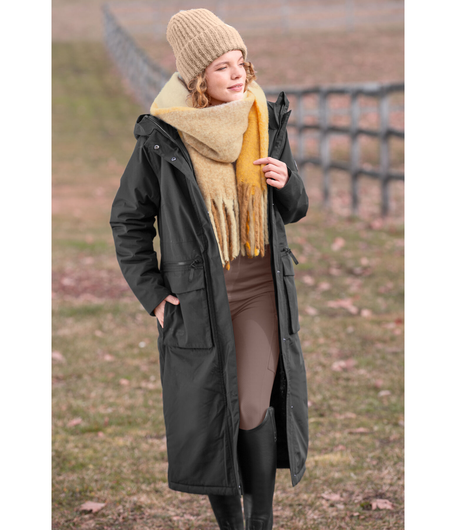 Parka longue  capuche  Claudi