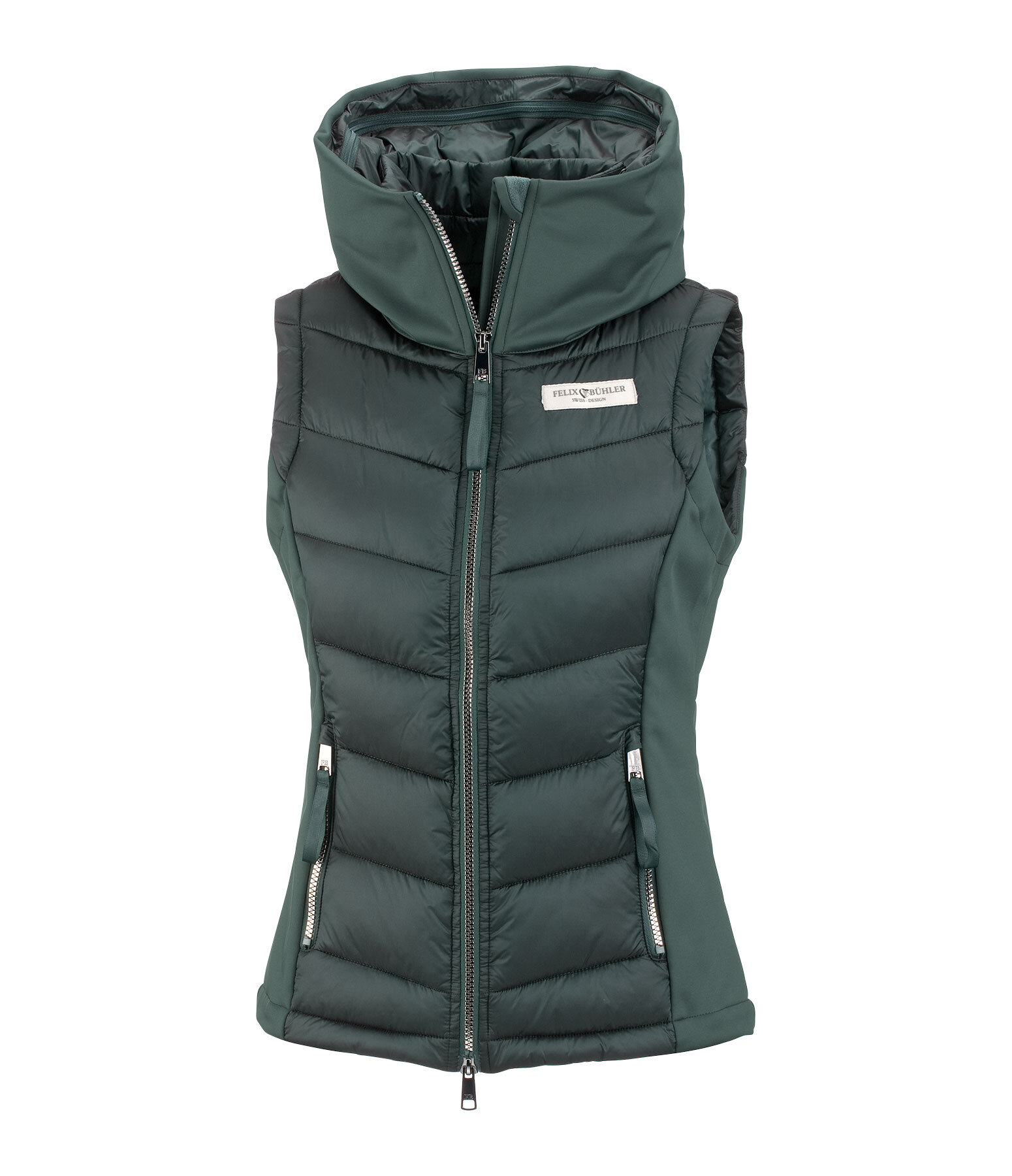 Gilet d'quitation bi-matire softshell  capuche  Katlyn