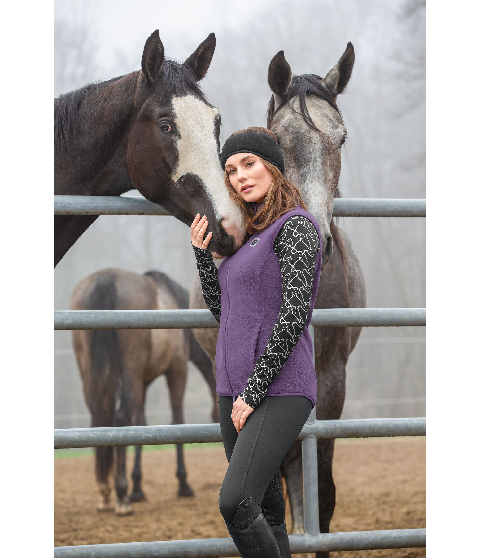 Gilet d'quitation basique en polaire  Rhea