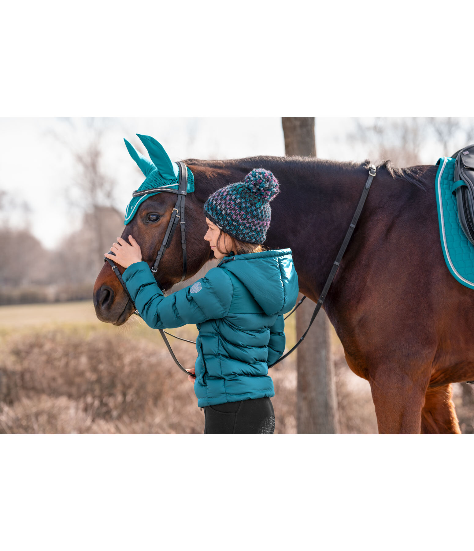 Veste d'quitation matelasse hiver Enfant  Fenna