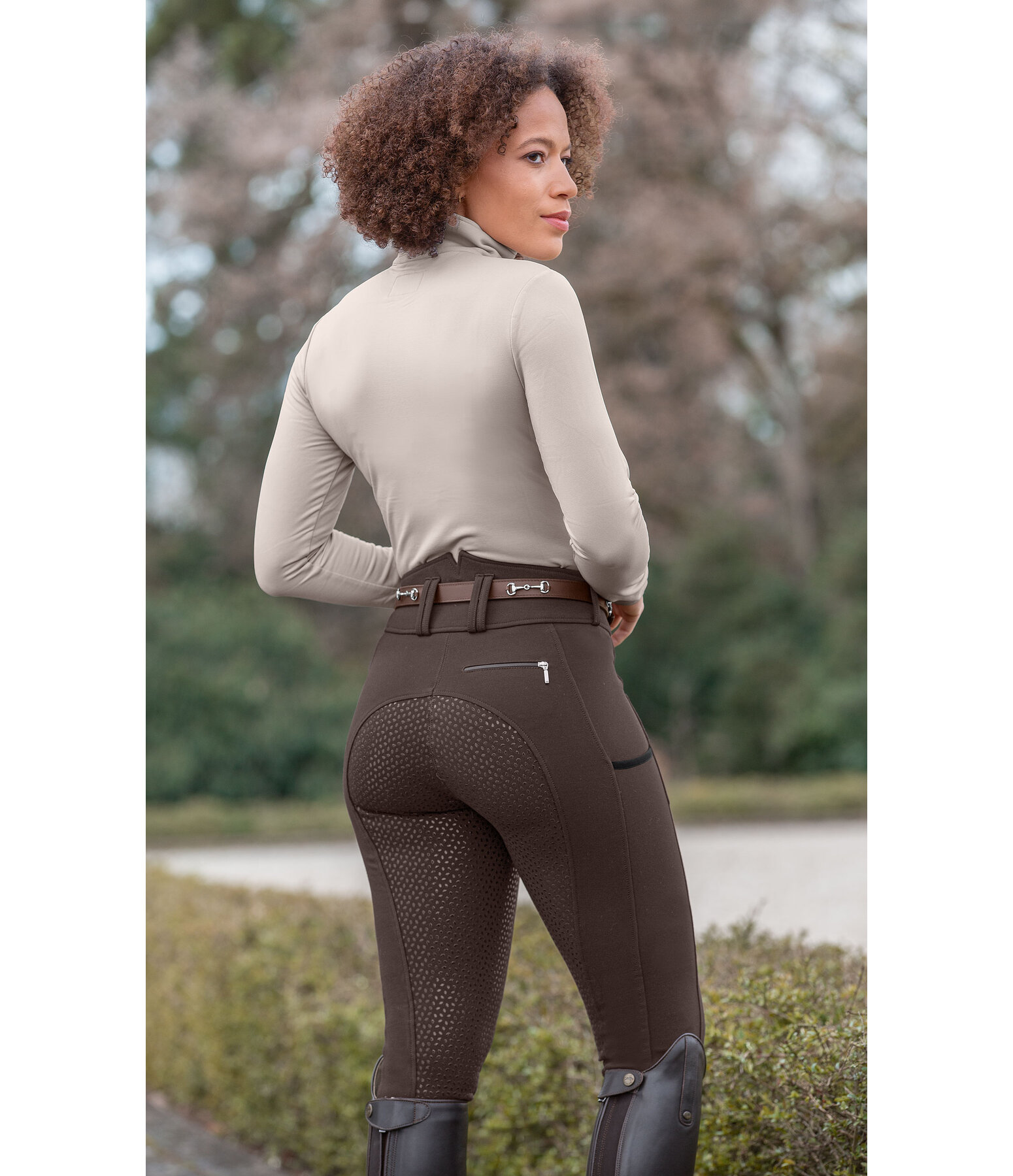 Pantalon d'quitation confort taille haute  fond intgral Grip  Juliane