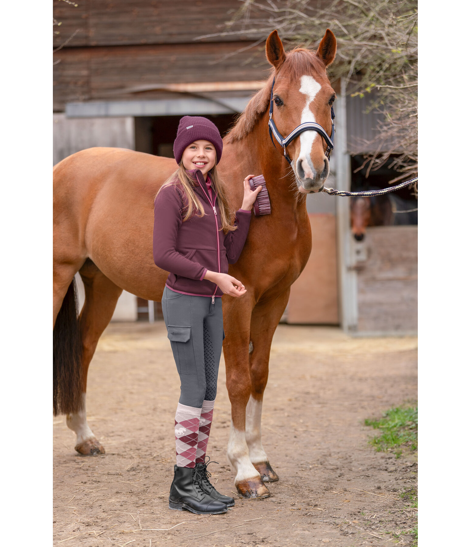 Pantalon d'quitation cargo  fond intgral  Carla