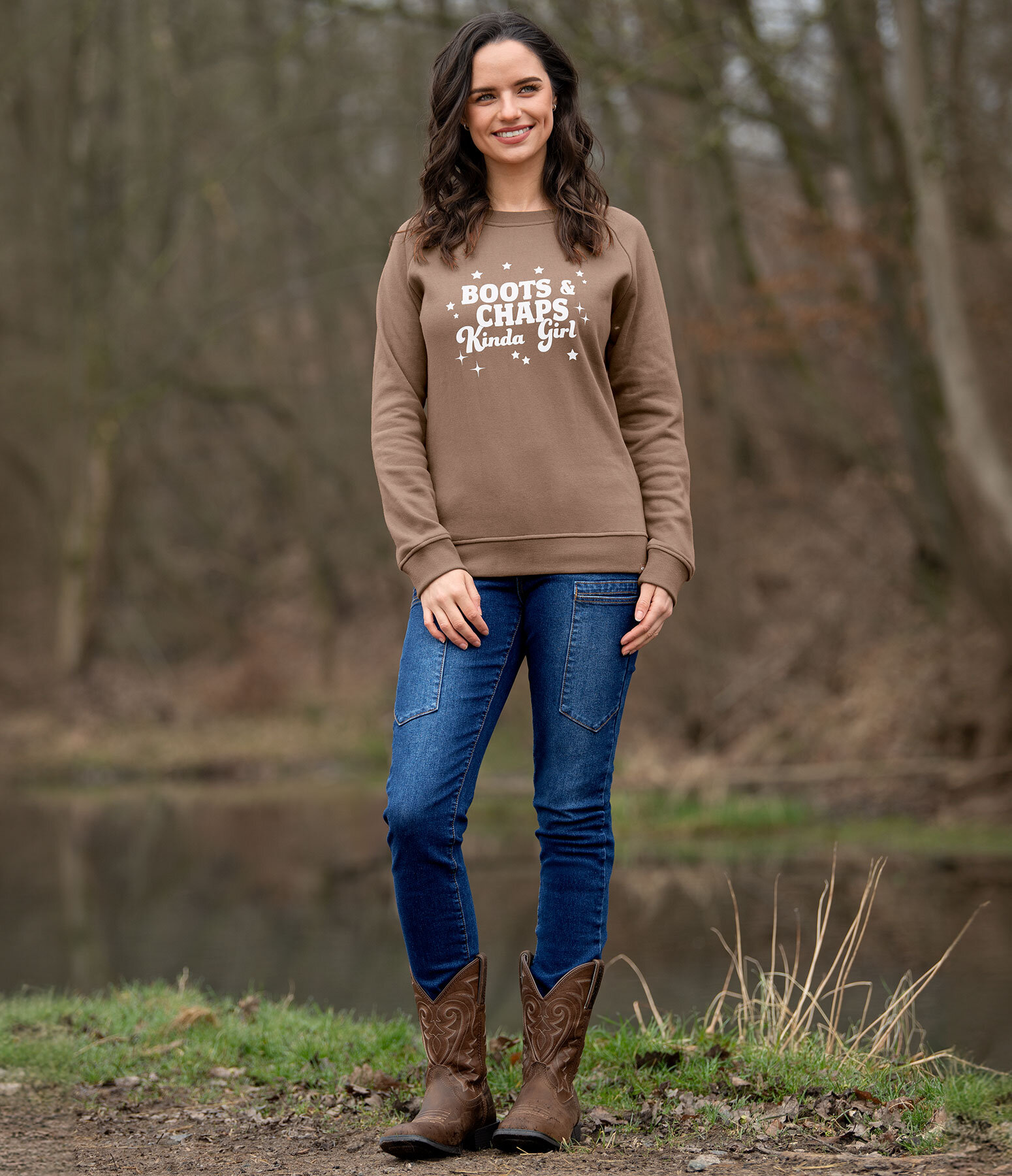 Tenue western RANCH-X Molly en caramel