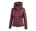 Veste d'quitation  capuche bi-matire avec Softshell  Claire