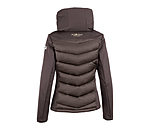 Veste d'quitation  capuche bi-matire avec Softshell  Claire