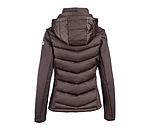 Veste d'quitation  capuche bi-matire avec Softshell  Claire