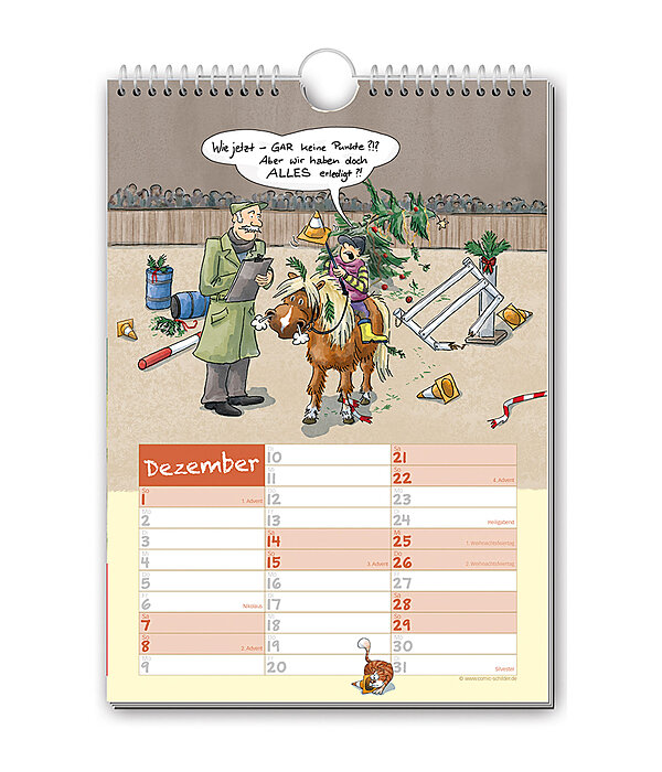 Geschichten vom Pferd - Comic Kalender 2025