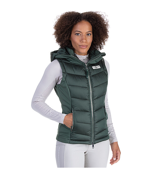 Gilet d'quitation bi-matire softshell  capuche  Katlyn