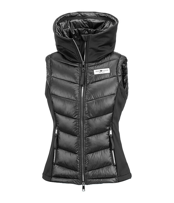 Gilet d'quitation bi-matire softshell  capuche  Katlyn